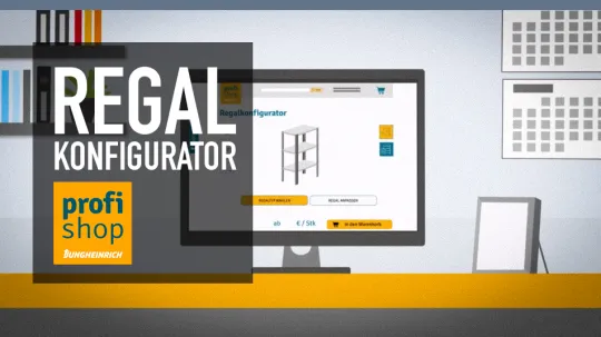 Video über einen Regalkonfigurator für den Kunden Jungheinrich