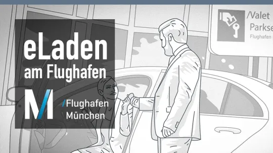 Video über Elektroladestellplätze am Flughafen München