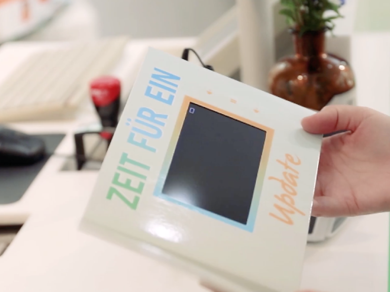 Werbevideo für vlyer Videobooklets