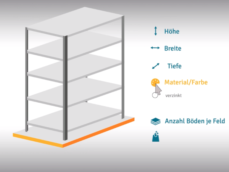 Video über einen Regalkonfigurator für den Kunden Jungheinrich