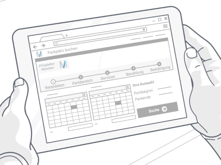 Video über Elektroladestellplätze am Flughafen München