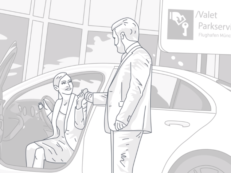 Video über Elektroladestellplätze am Flughafen München